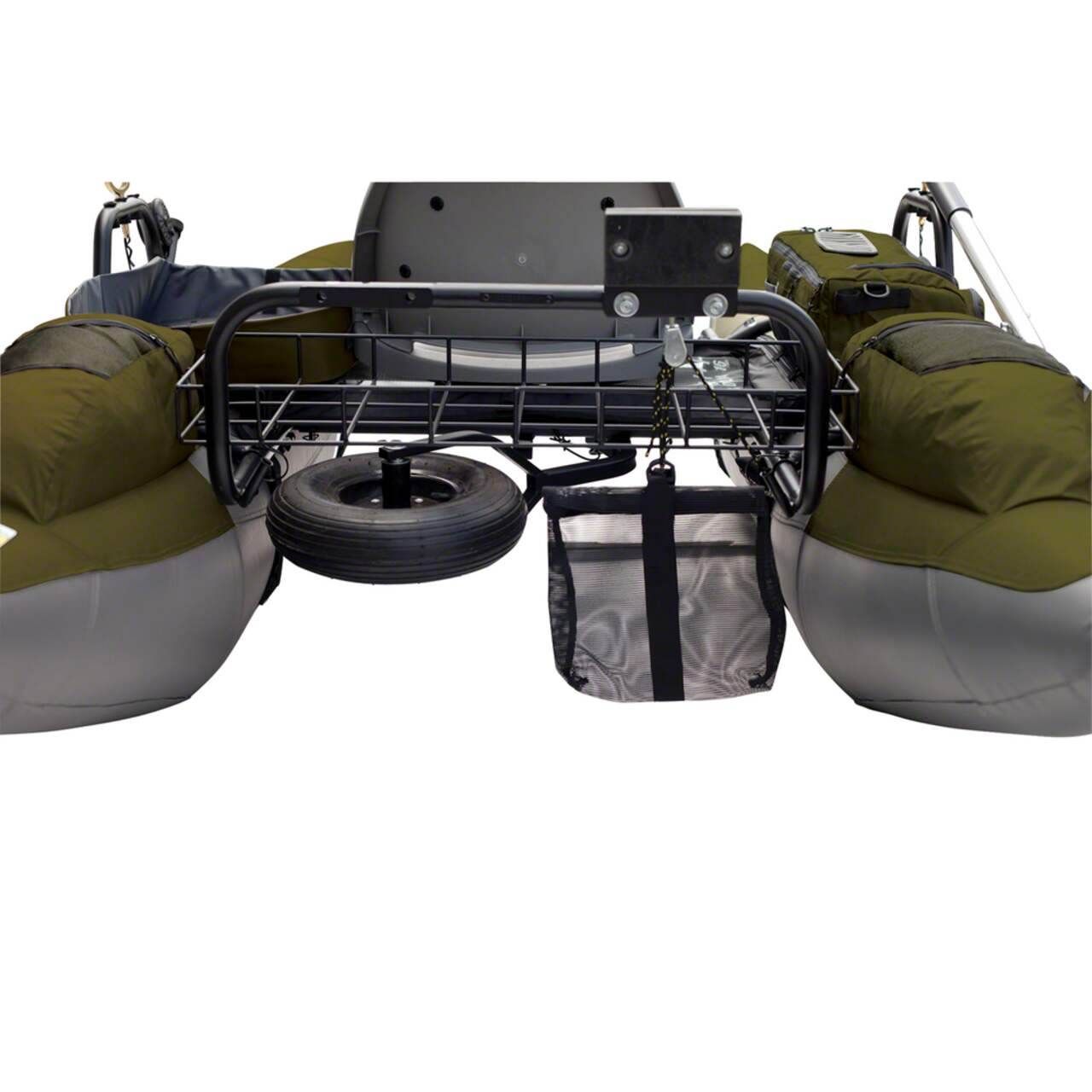 Colorado XT 1-Person Inflatable Fishing Pontoon Boat with Aluminum