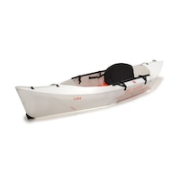 Oru Lake Lightweight Compact Foldable Sit-In Kayak for Adults & Youth, 1-Person, White Front_Angled_Left
