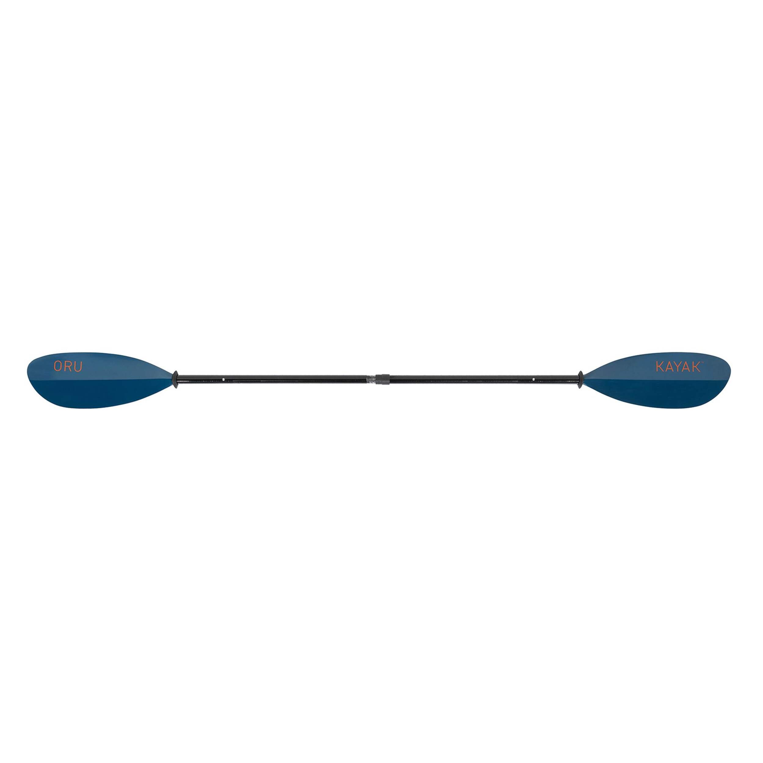 Oru Fiberglass Ultra Lightweight Kayak Paddle for Oru Portable Folding Kayaks, Adjustable, Blue Front_Flat