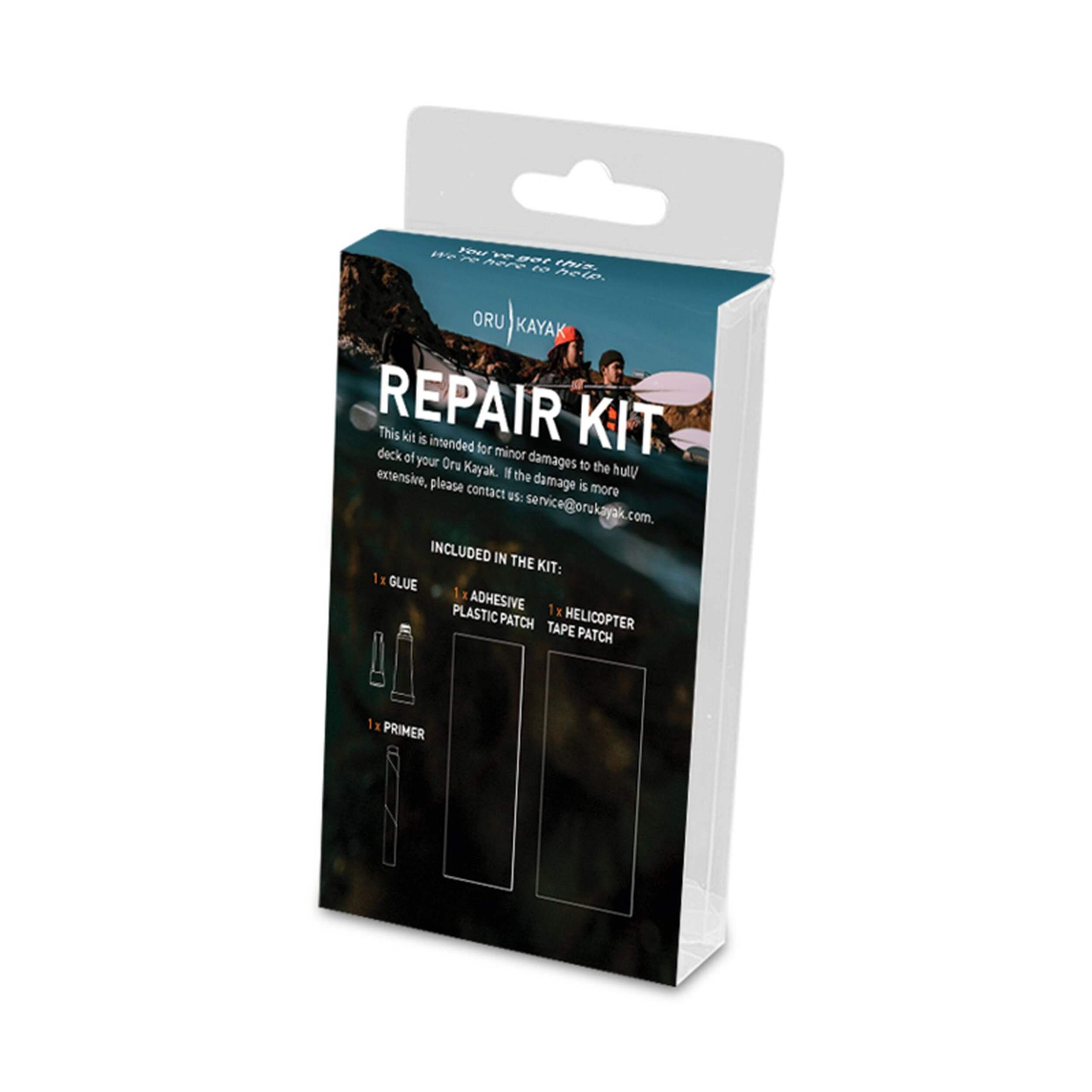 Oru Kayak Repair Care Kit for Oru Portable Folding Kayak Repair Front_Angled_Left