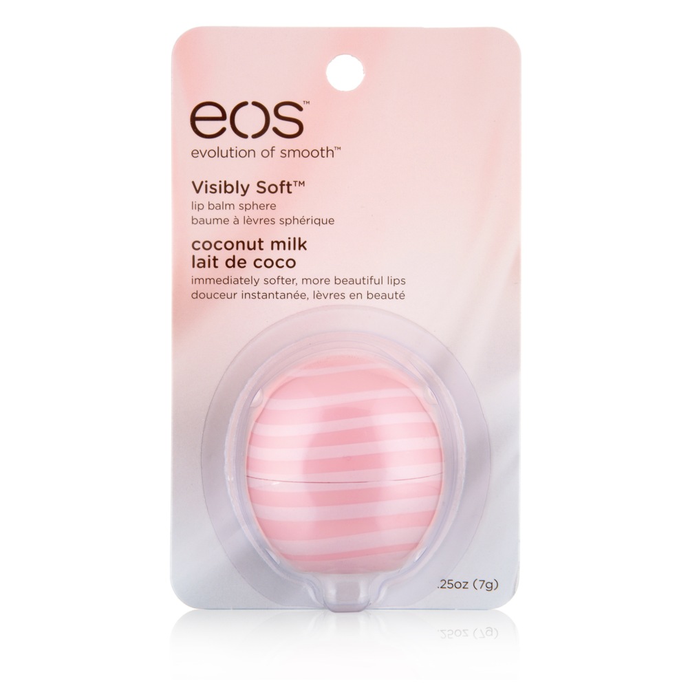 EOS 100 Natural Moisturizing Shea Lip Balm Sphere For Dry Lips, Gluten