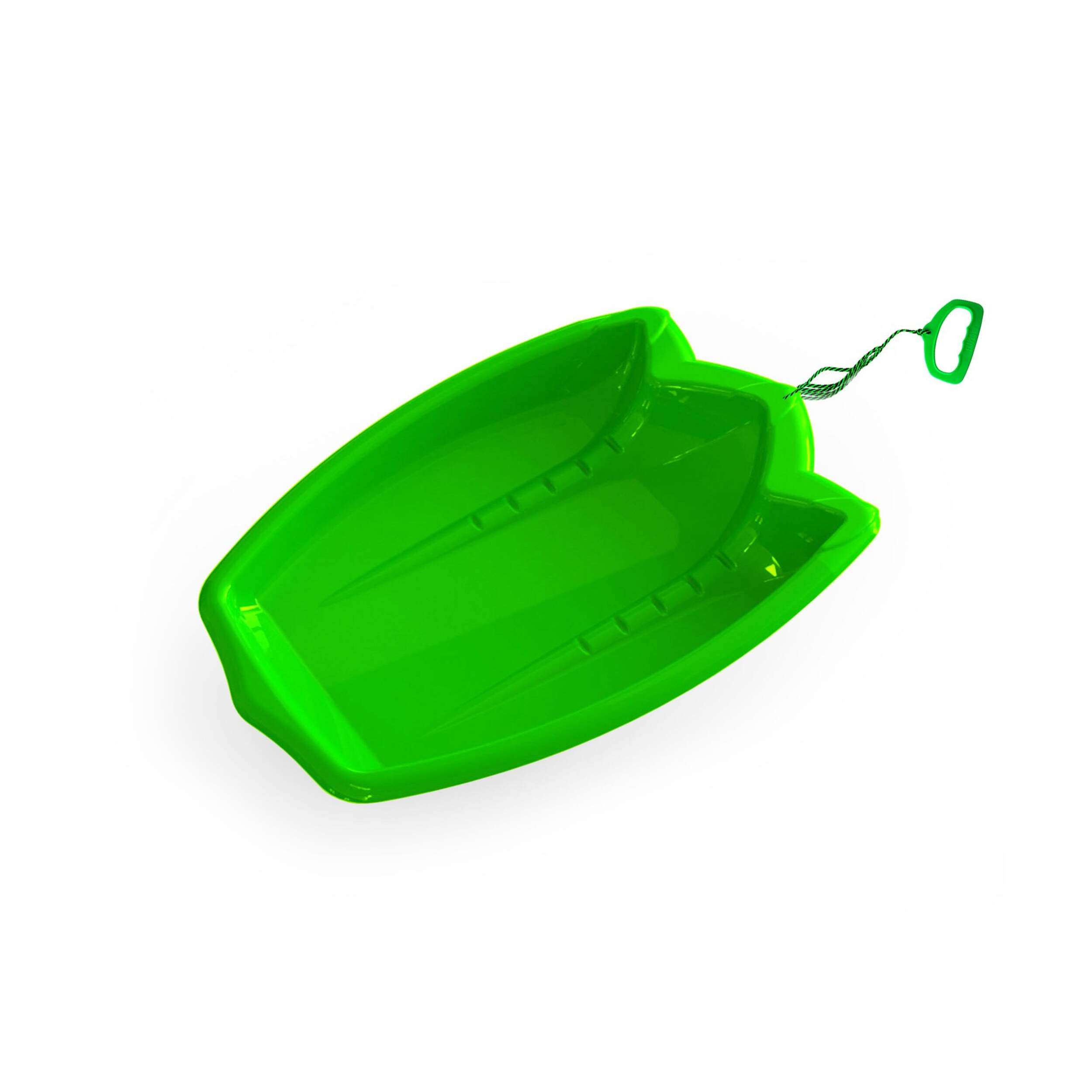 Luge et toboggan de neige en plastique pour 1 personne T-Rex Dinosaur Paw avec corde de remorquage Front_Angled_Left