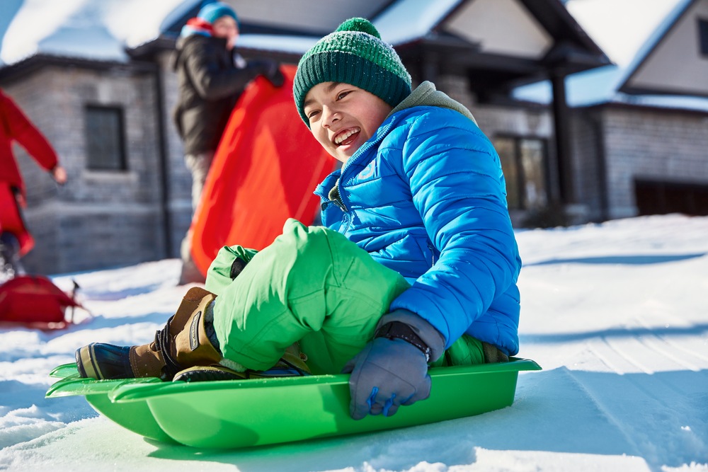 TRex Dinosaur Paw Kids' 1Person Plastic Winter Snow Sled/Toboggan w/ Tow Rope Canadian Tire