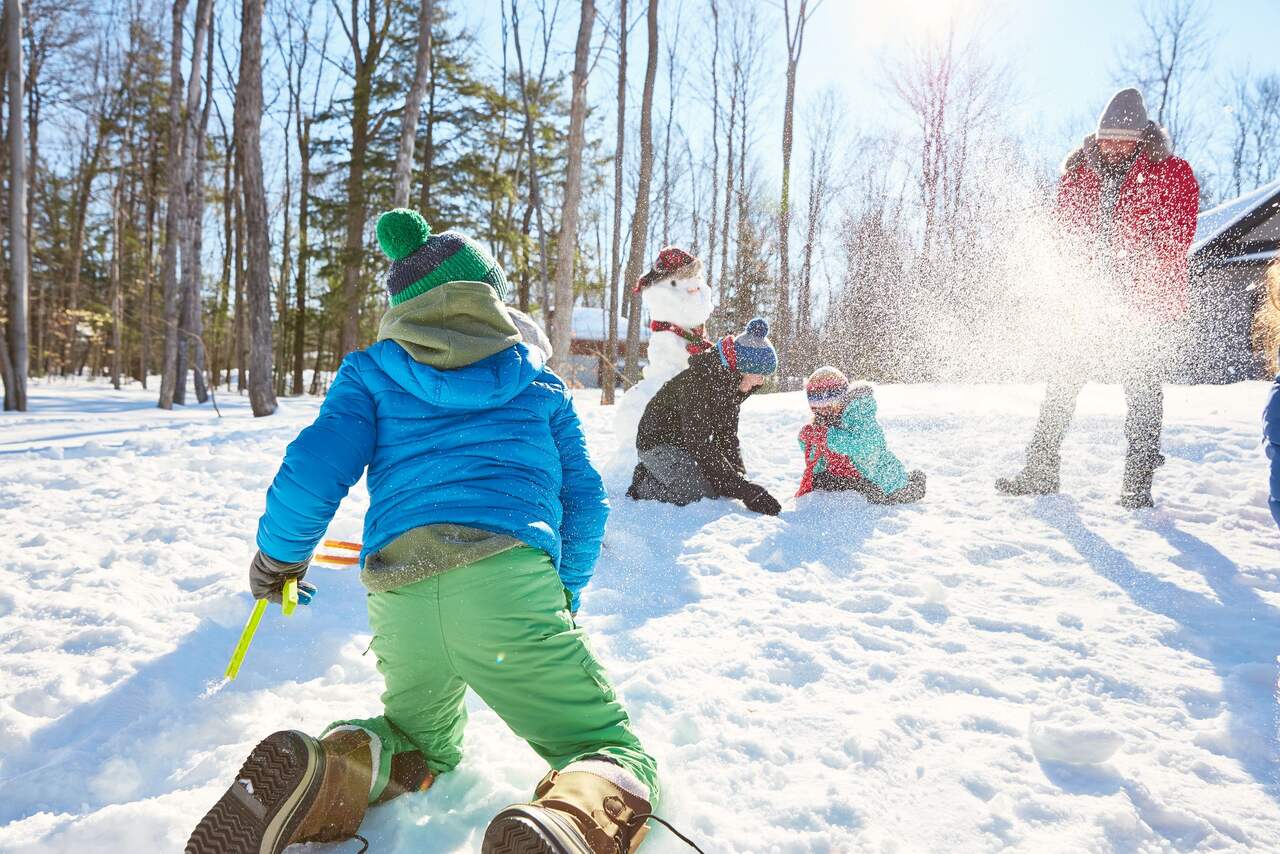Marqueur de neige géant à deux pointes géant pour enfants Snow Fun, jouet d'artiste  d'hiver extérieur, bleu/rouge, 5 ans et plus
