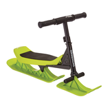 Stiga Snow Rider Kids' Metal Winter Snow Racer Ski Sled w/ Steering Handles & Footrest Front_Angled_Right