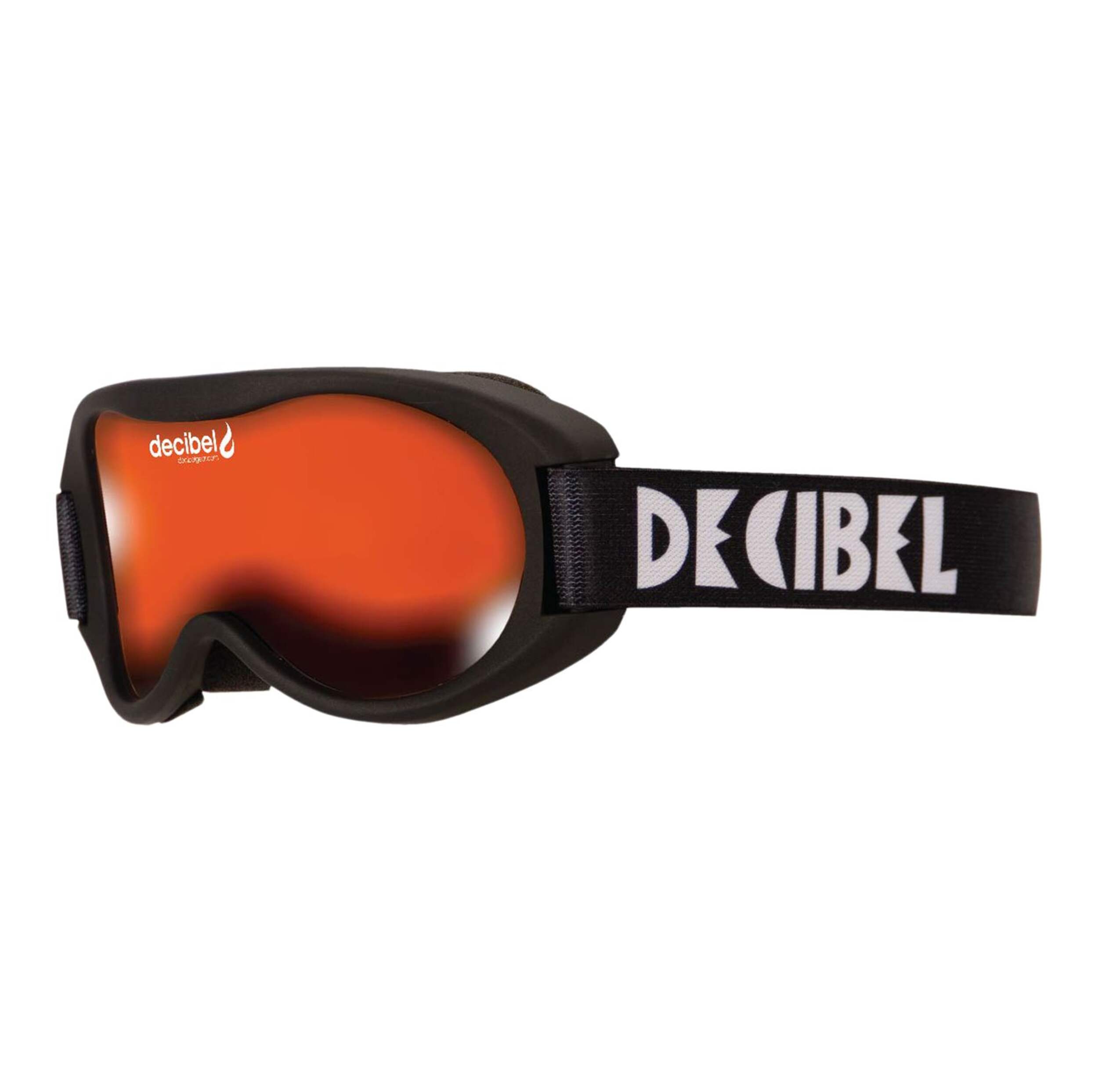 Lunettes de ski/planche à neige pour enfant tout-petit Decibel Lil' Carve, protection antibuée et anti-UV, noir Front_Three_Fourths_Angled_Left