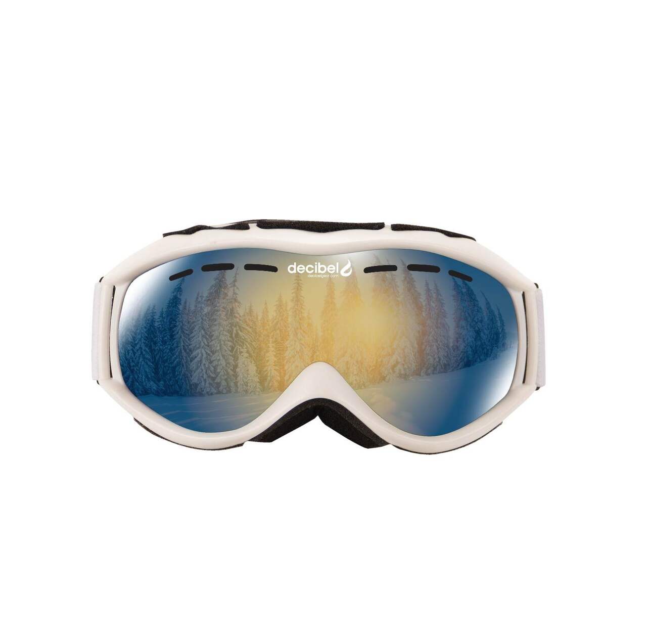 Lunettes de ski/planche à neige pour enfant junior Decibel Freeride,  lentilles antibuée et protection anti-UV, noir