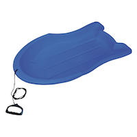 Booster Kids' 1-Person Lightweight Plastic Winter Snow Sled/Toboggan w/ Tow Rope