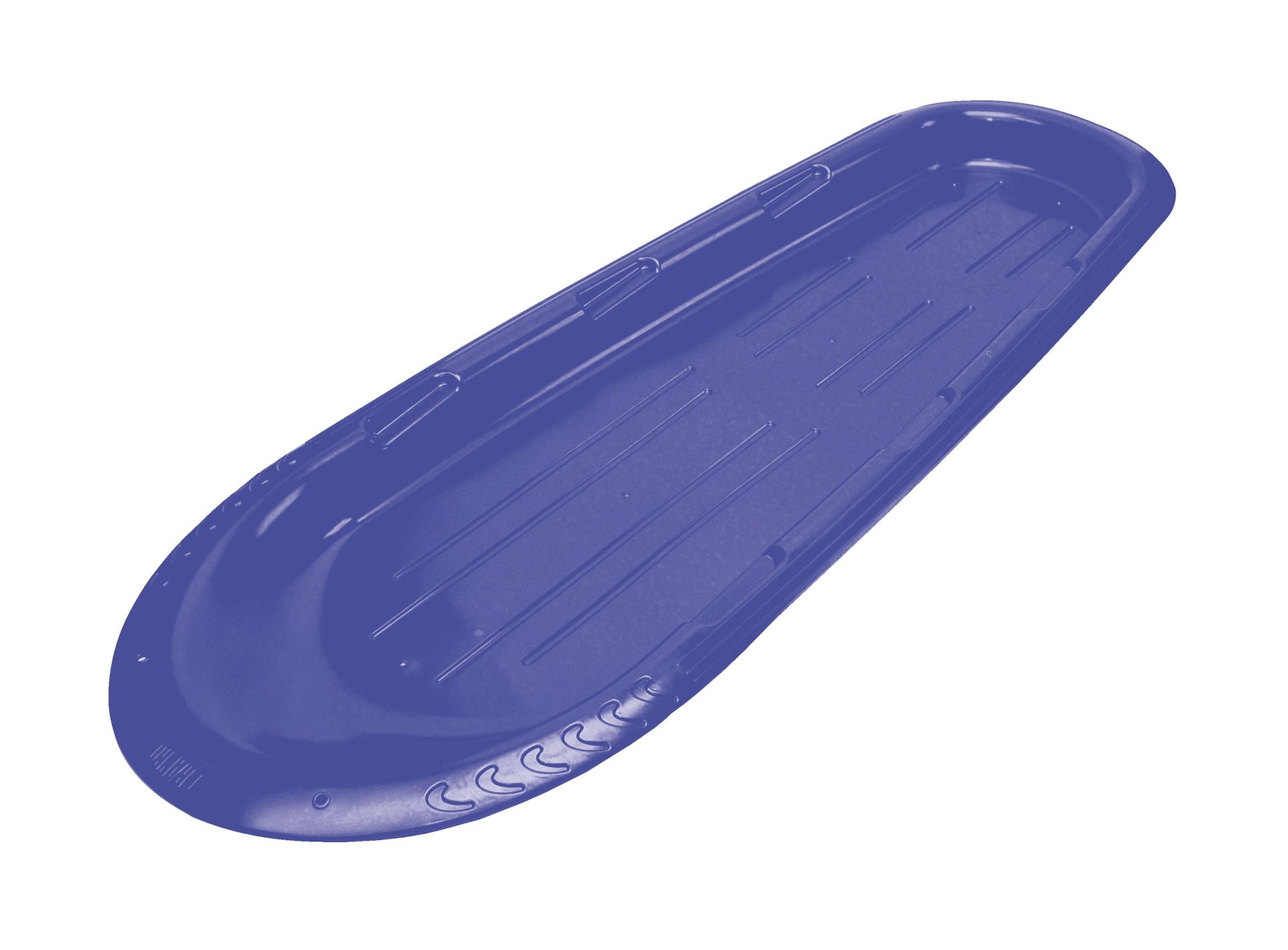 Traîneau/toboggan d'hiver grand en plastique léger pour 3 personnes