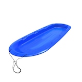 Manitou Kids' Large 3-Person Lightweight Plastic Winter Snow Sled/Toboggan Front_Three_Fourths_Angled_Left