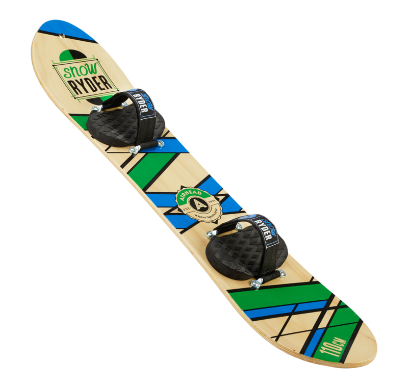 Airhead Snow Ryder Kids' Hardwood Snowboard With Adjustable Velcro