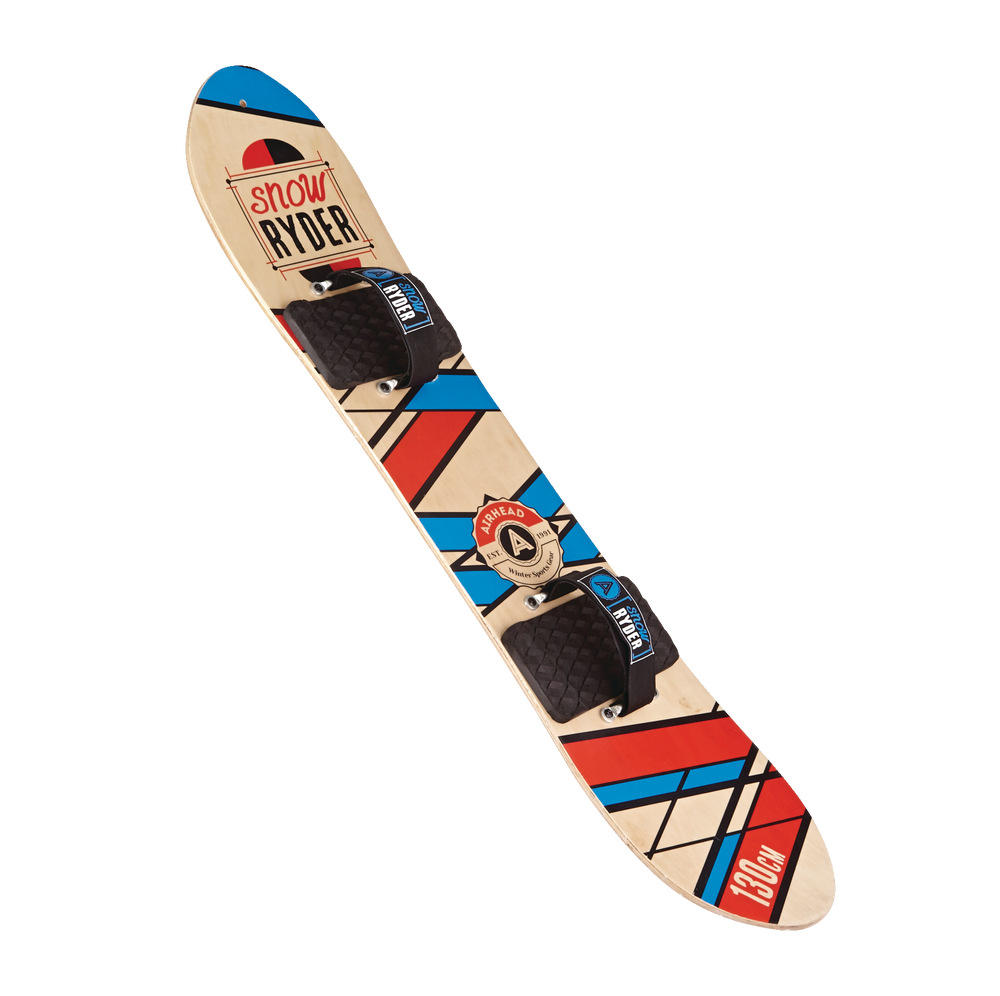 Airhead Snow Ryder Kids' Hardwood Snowboard With Adjustable Velcro