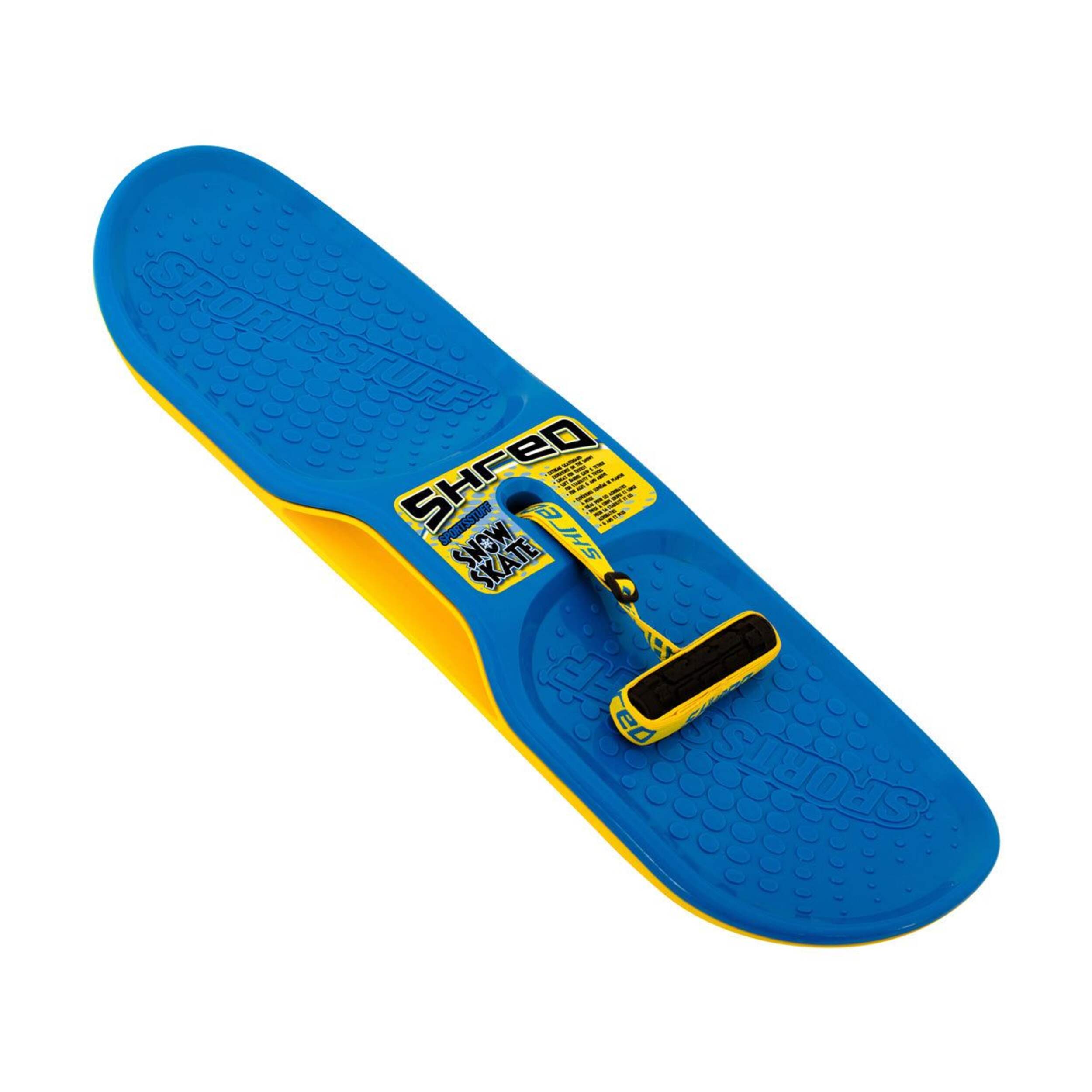 Airhead Shred Kids' Snow Skateboard With Adjustable Stability & Trick Handle, Age 6+ Front_Angled_Right