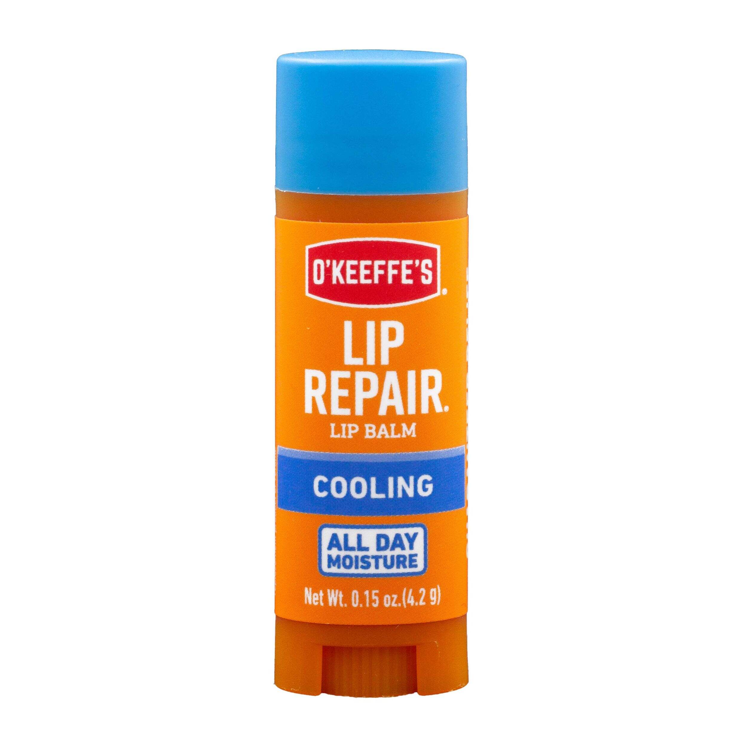 O'Keeffes Cooling Relief Lip Repair, Moisturizing Lip Balm For Dry, Cracked & Sore Lips Front_Flat