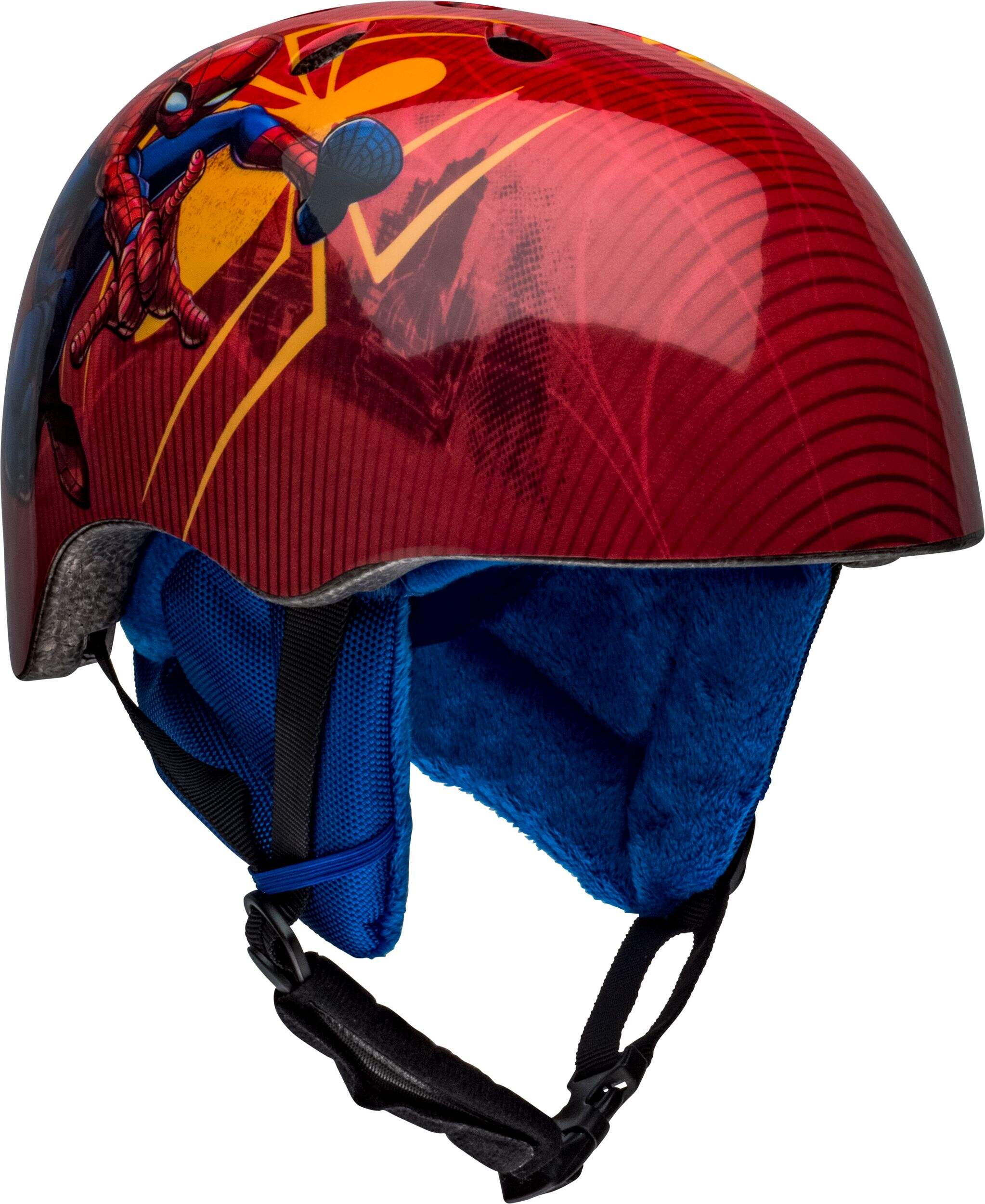 Marvel Spider-Man Kids' Protective Ski/Snowboard Safety Helmet with Insulated Liner Front_Three_Fourths_Angled_Right