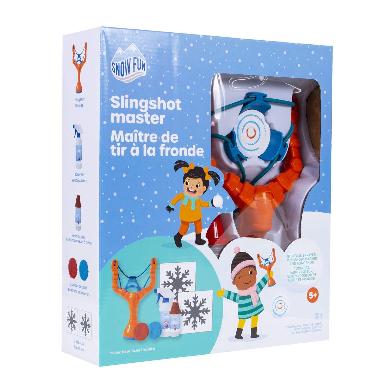 Ensemble d'artiste de neige de luxe pour enfants Snow Fun avec moules et  marqueurs, jouets d'extérieur pour la neige, paq. 21, 5 ans et plus