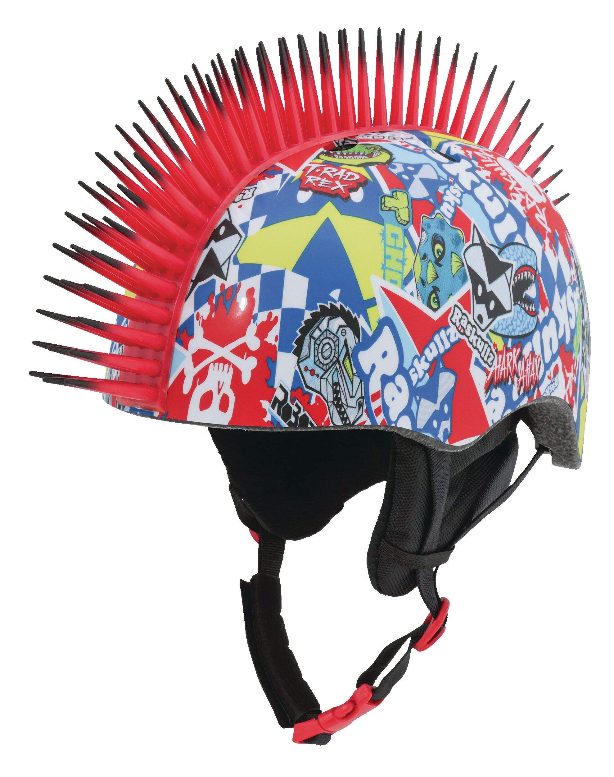 Raskullz Sticker Bomb Child Snow Helmet Front_Three_Fourths_Angled_Left