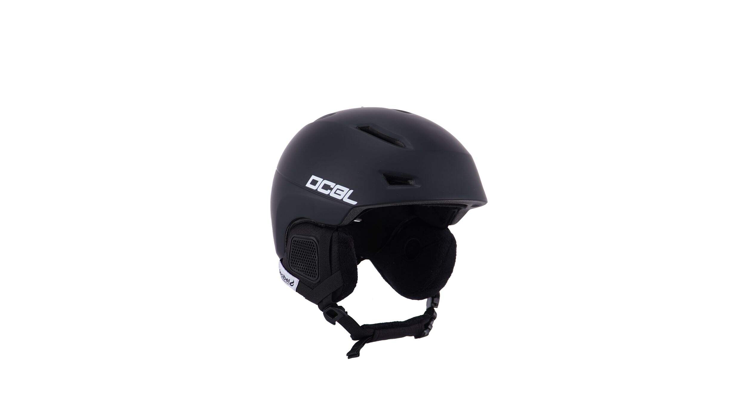 Casque pour adultes Decibel, noir Front_Three_Fourths_Angled_Right