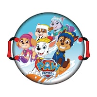 Disney Nickelodeon Paw Patrol Kids' 1-Person Lightweight Foam Winter Snow Saucer Overhead_Flat