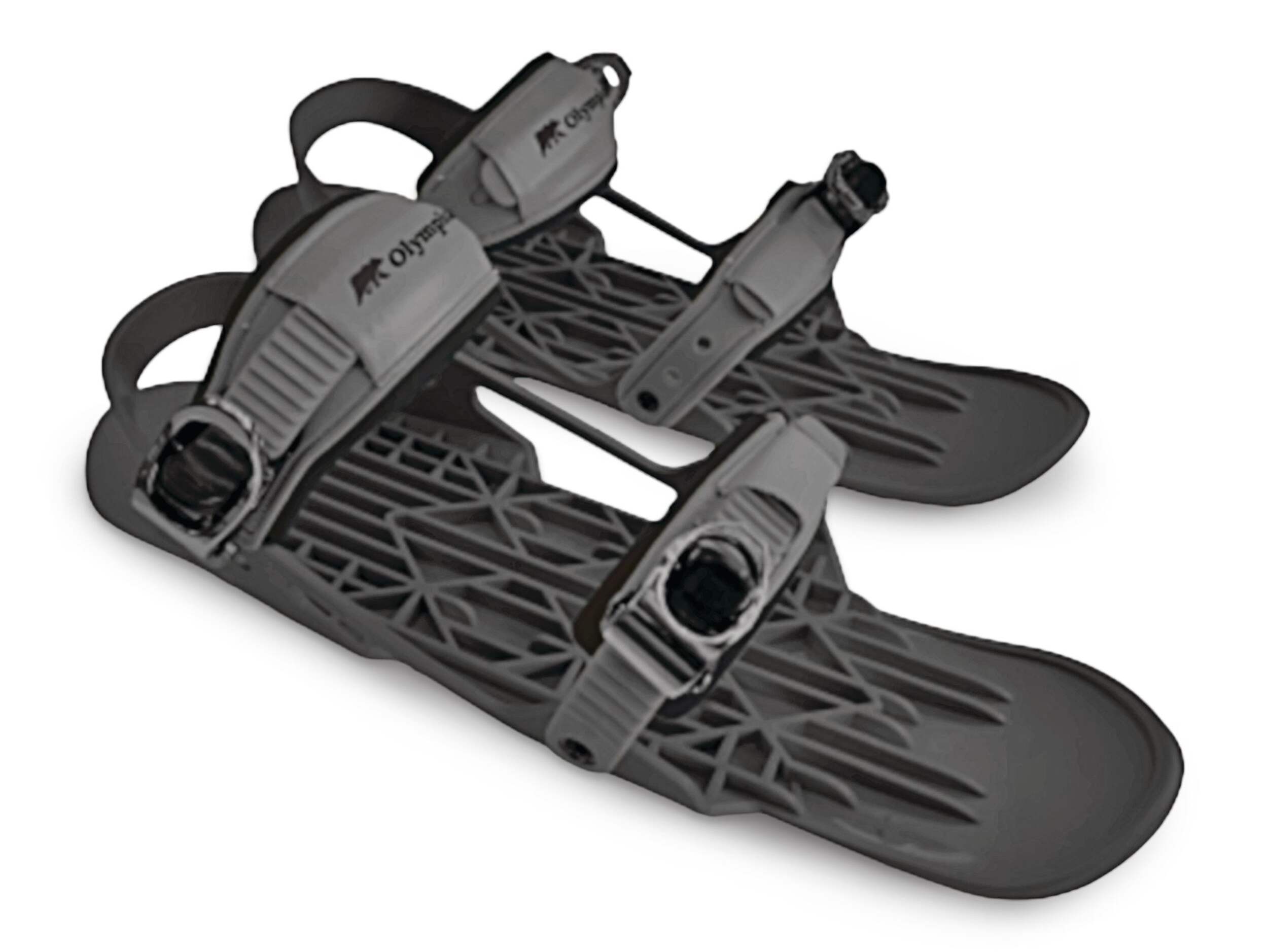 Olympia Adult Ski Snow Skates for Winter Shoes, Black, One Size Front_Three_Fourths_Angled_Right