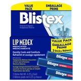 Baume à lèvres médicamenté Blistex Lip Medex, paq. 3 Front_Flat