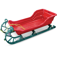 Streamridge Snow Cutter Baby & Toddler Lightweight Vintage Style Sleigh/Sled w/ Tow Rope
