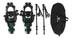 Outbound Lightweight Aluminum Snowshoes with Hiking Poles & Carrybag, Black Composite_or_Mixed