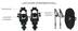 Outbound Lightweight Aluminum Snowshoes with Hiking Poles & Carrybag, Black Composite_or_Mixed