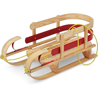 Kinder Baby & Kids' Traditional Vintage Style Wooden Winter Sleigh/Sled w/ Pull Rope