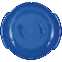 Spiral Kids' 1-Person Lightweight Plastic Winter Snow Saucer Sled/Toboggan Front_Flat
