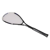 Raquette de squash en aluminium Matrix Impact 20 avec prise souple, noir/gris, 26 po Front_Angled_Right