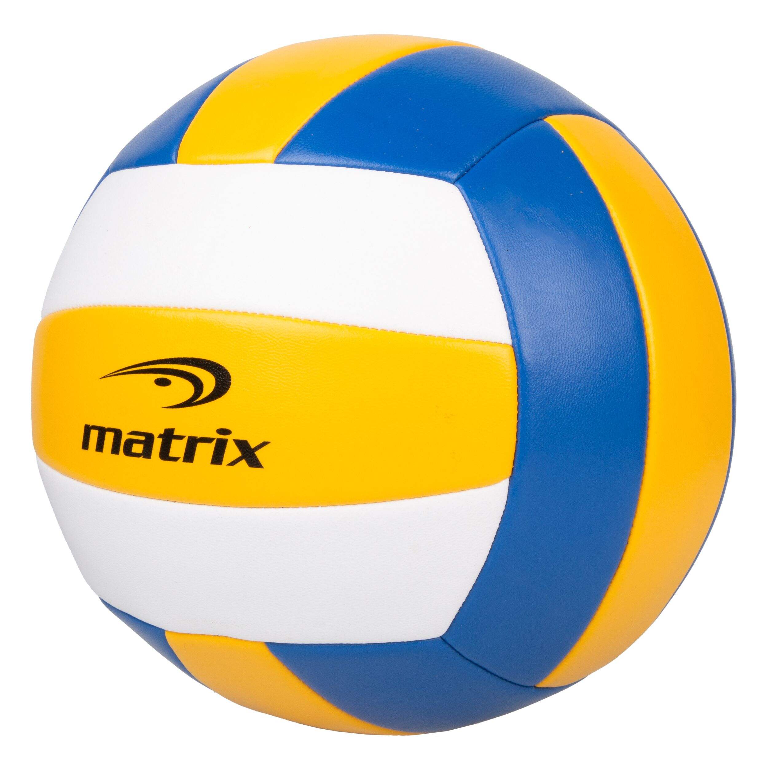 Ballon de volleyball de plage extérieur Matrix, bleu/blanc Front_Three_Fourths_Angled_Left