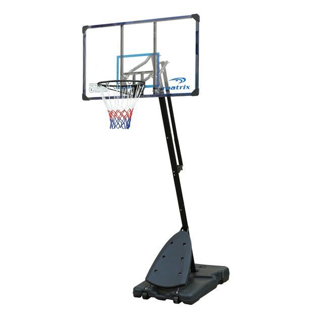 Matrix Portable Adjustable Basketball Backboard, Hoop & Net System w ...
