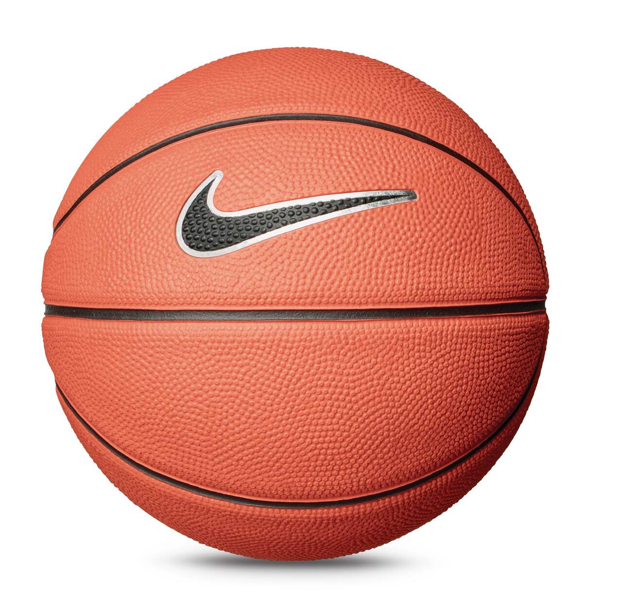 Miniballon de basketball en caoutchouc Nike Skills pour enfants,  intérieur/extérieur, taille 3 (22-1/2 po), ambre/noir/blanc