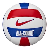 Nike All Court Volleyball, White/University Red/Game Royal, Size 5 Front_Flat
