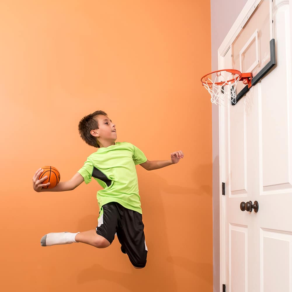 Spalding 180° Arena Slam Jam Pro Over-The-Door Mini Basketball Hoop ...