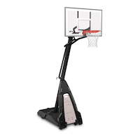 Spalding Glass Beast Portable Basketball System, 54-in Front_Three_Fourths_Angled_Right