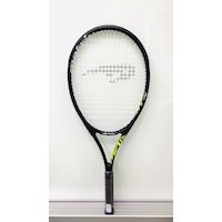 Matrix Match Point Pro Adult Tennis Racquet/Racket, Black Front_Flat