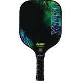 Raquette de tennis léger avec poignée antidérapante Franklin X-1000 MaxGrit, fibre de verre 10 mm, approuvé par USAP, noir Front_Flat