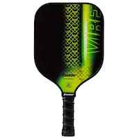 Franklin Vibe MaxGrit Fibreglass 13mm Pickleball Paddle/Racket with Non-Slip Handle, USPA Approved, Black Front_Flat