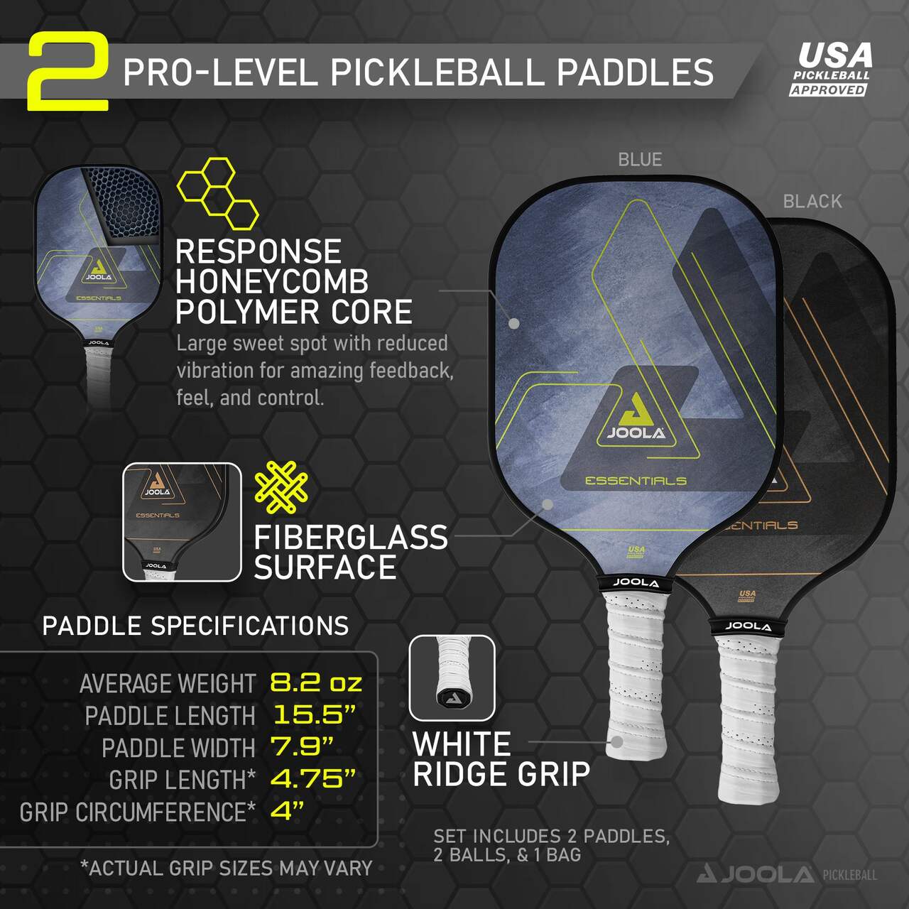 Wilson Portable Quick Set-Up Pickleball Net w/ Carry Bag, USAPA Approved,  22-ft x 3-ft