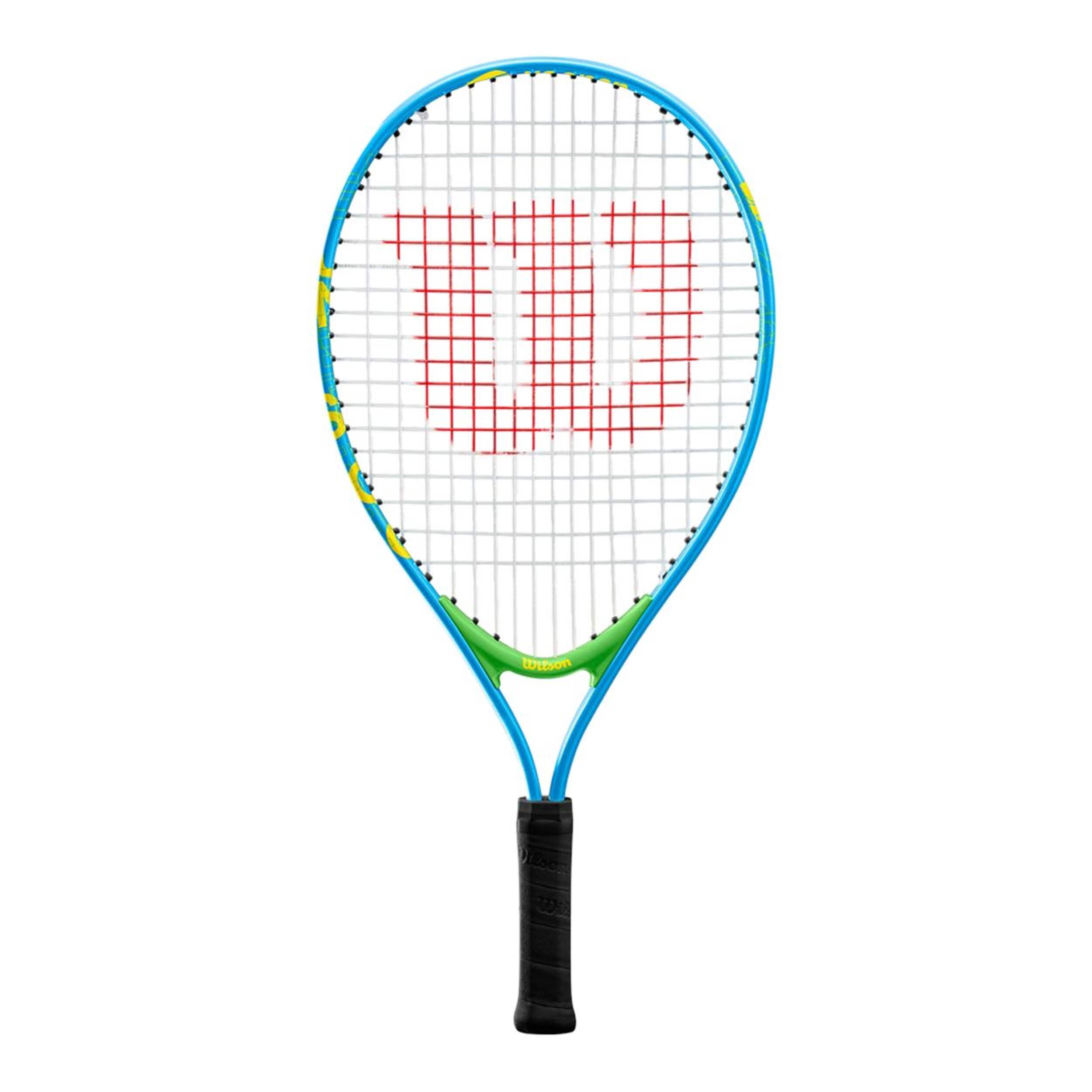 Wilson U.S Open Kids' Lightweight Alloy Junior Tennis Racquet/Racket, Blue, 21-in Front_Flat