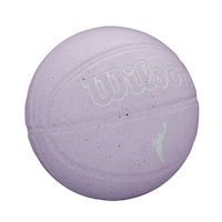 Wilson WNBA Heir Eco Basketball, Size 6, Rubber, Lavender Front_Three_Fourths_Angled_Right