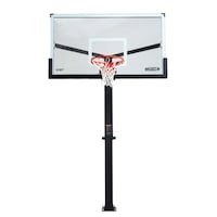 Lifetime Mommoth Bolt Down Basketball Hoop with 72-in Tempered Glass Front_Flat