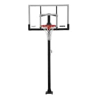 Lifetime Adjustable In-Ground Bolt Down Outdoor Basketball Hoop, 60-in Front_Flat
