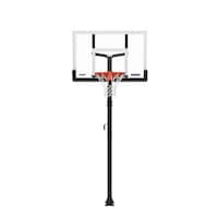 Lifetime In-Ground Crank Adjust Bolt Down Outdoor Basketball Hoop, 50-in Front_Flat