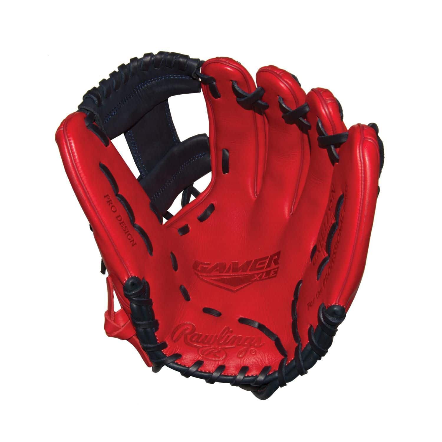 Gant de baseball Rawlings Gamer XLE, régulier, 11,75 po, rouge