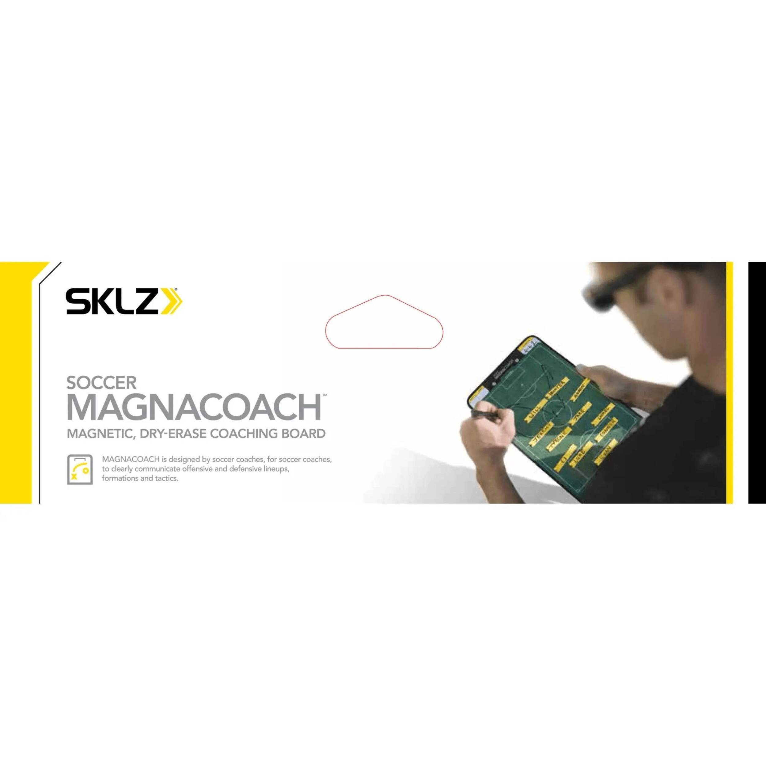 SKLZ Soccer MagnaCoach Tactical Team Line-Up Dry Erase Clipboard w/ Marker & Magnets Overhead_Plunge