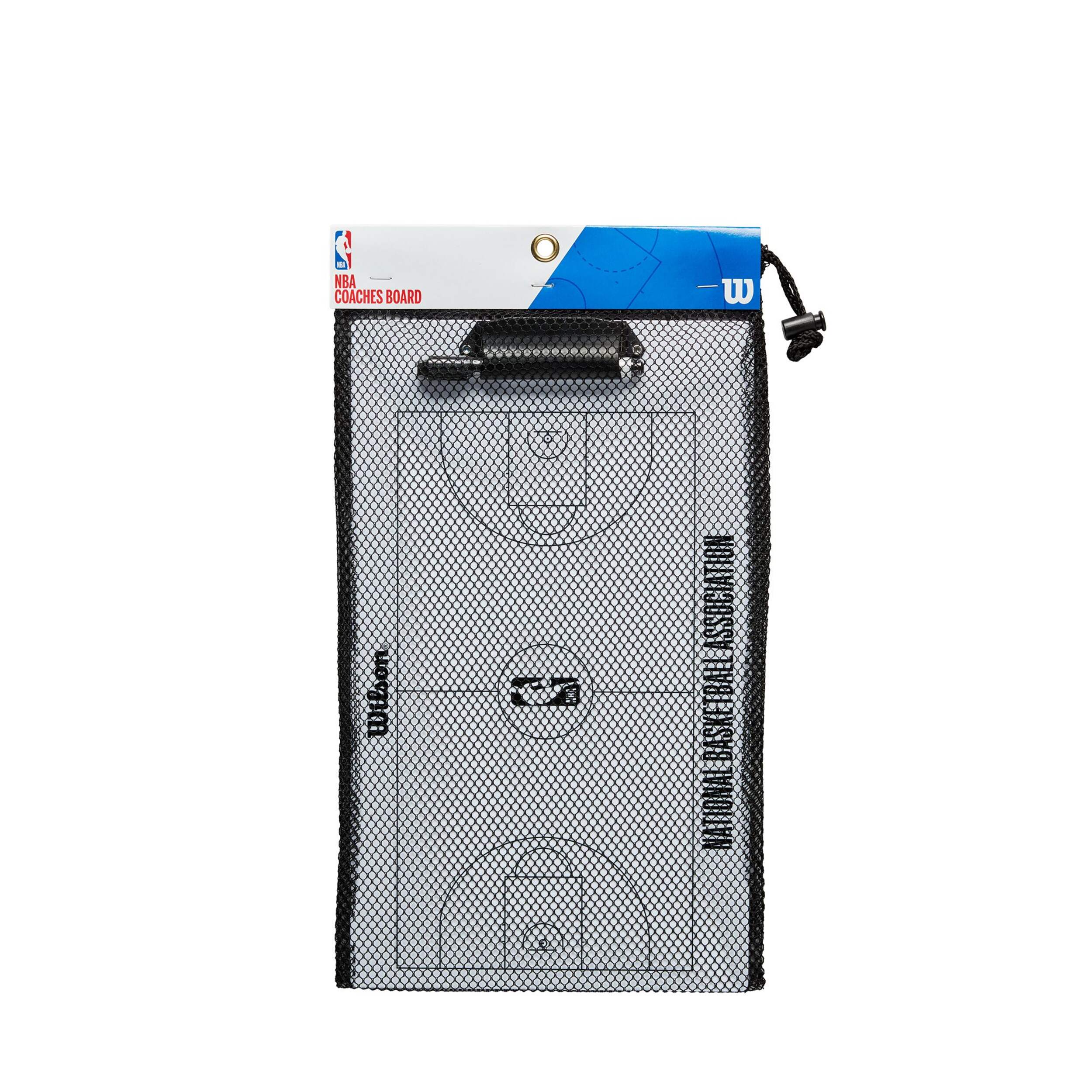 Wilson NBA Coaches Dry Wipe Erase Board, Plastic, White Front_Flat