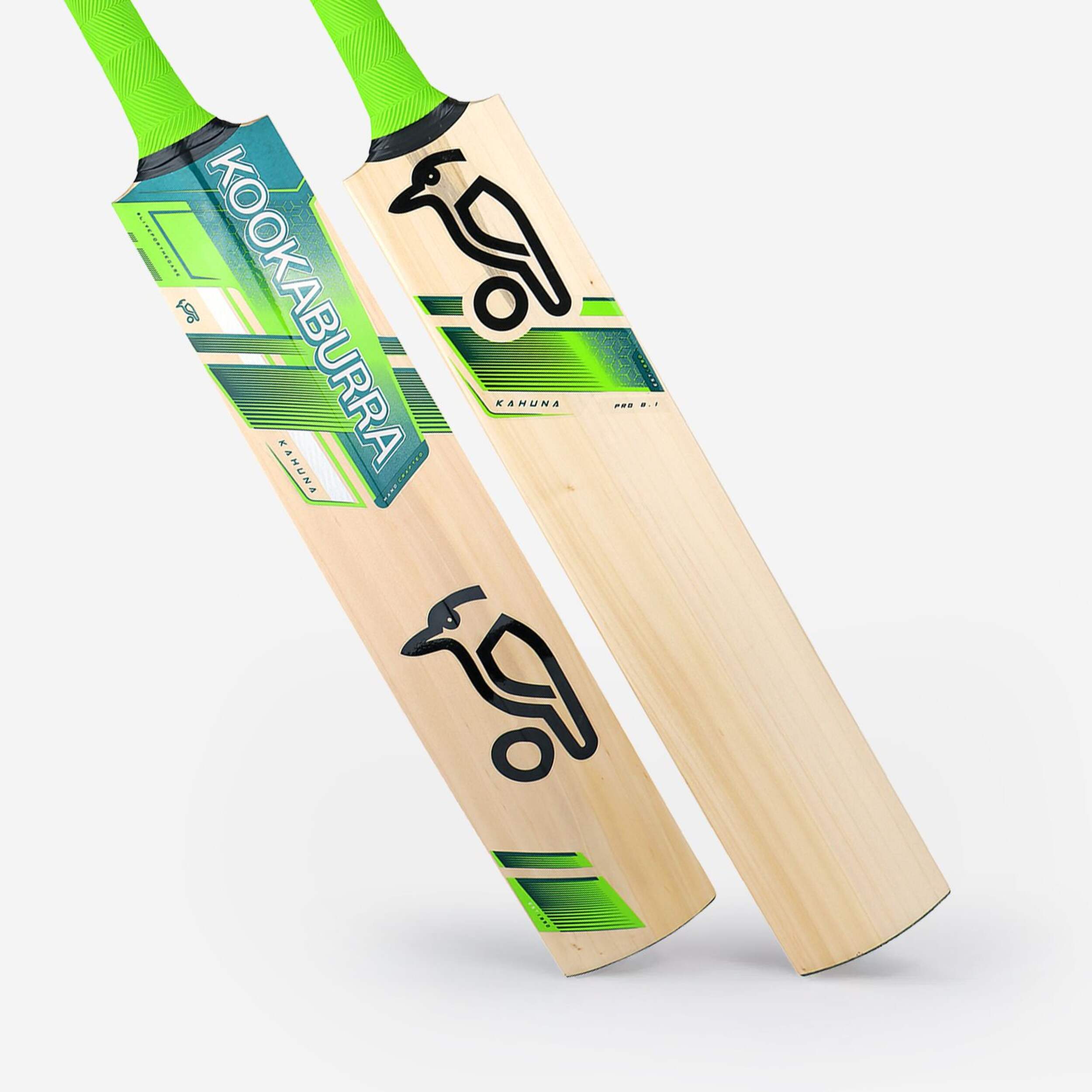 Kookaburra Kahuna Pro 8.1 Cricket Bat, Short Handle, Tan/Green Composite_or_Mixed